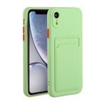 Custodia protettiva in TPU con slot per schede per iPhone XR