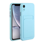 Custodia protettiva in TPU con slot per schede per iPhone XR