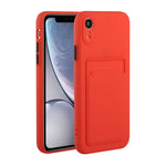 Custodia protettiva in TPU con slot per schede per iPhone XR