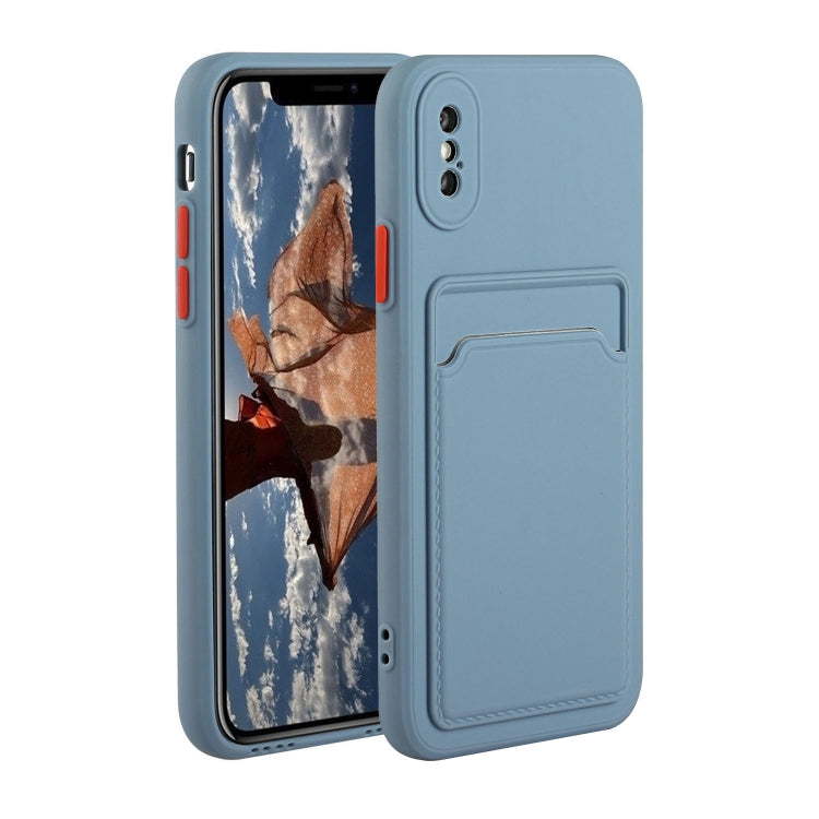 Custodia protettiva in TPU con slot per schede per iPhone XR