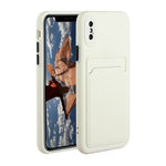 Custodia protettiva in TPU con slot per schede per iPhone XR