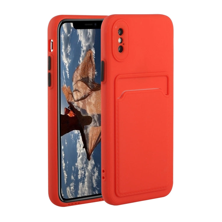 Custodia protettiva in TPU con slot per schede per iPhone XR