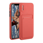 Custodia protettiva in TPU con slot per schede per iPhone XR