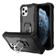 Custodia protettiva antiurto a 3 strati in PC + gomma con supporto rotante, For iPhone 11 Pro, For iPhone 11 Pro Max