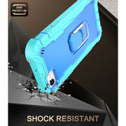 Custodia protettiva antiurto a 3 strati in PC + gomma con supporto rotante, For iPhone SE 2022 / SE 2020 / 8 / 7, For iPhone XS / X