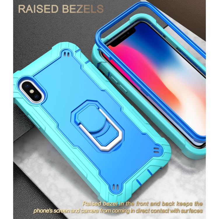 Custodia antiurto 3 strati con supporto per iPhone XS/X