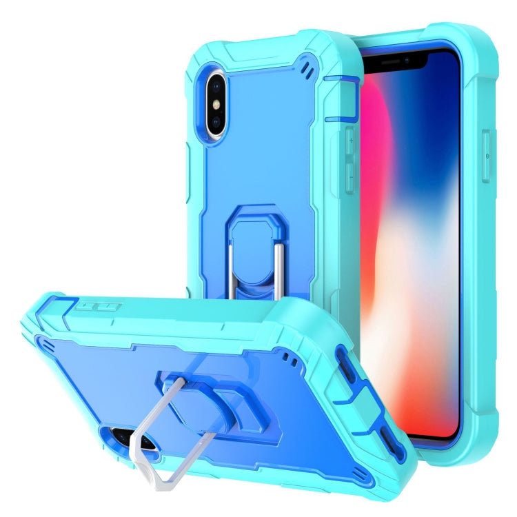 Custodia antiurto 3 strati con supporto per iPhone XS/X