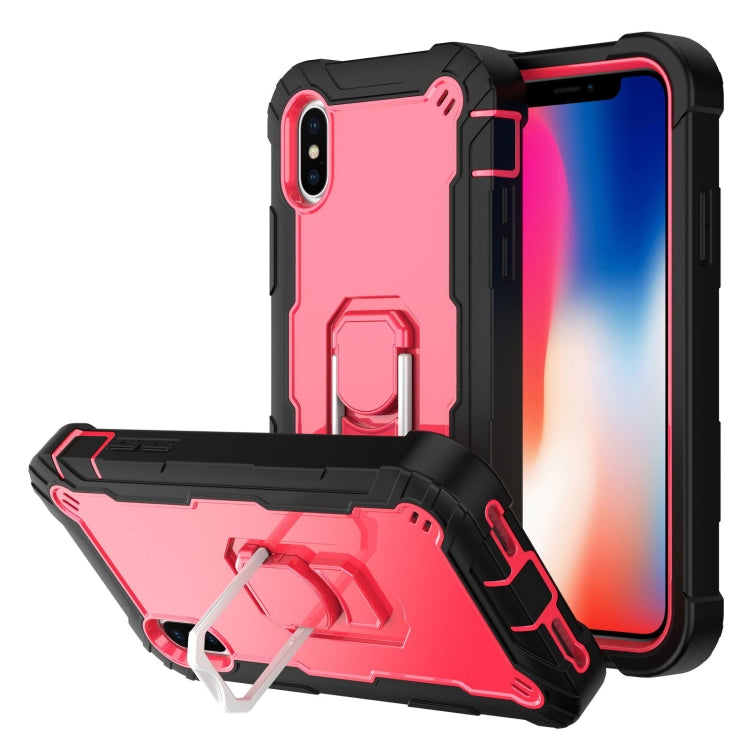 Custodia antiurto 3 strati con supporto per iPhone XS/X