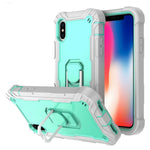 Custodia antiurto 3 strati con supporto per iPhone XS/X