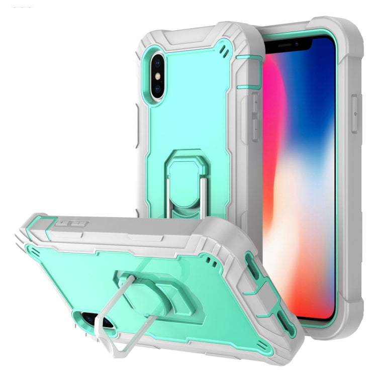 Custodia antiurto 3 strati con supporto per iPhone XS/X
