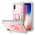 Custodia antiurto 3 strati con supporto per iPhone XS/X