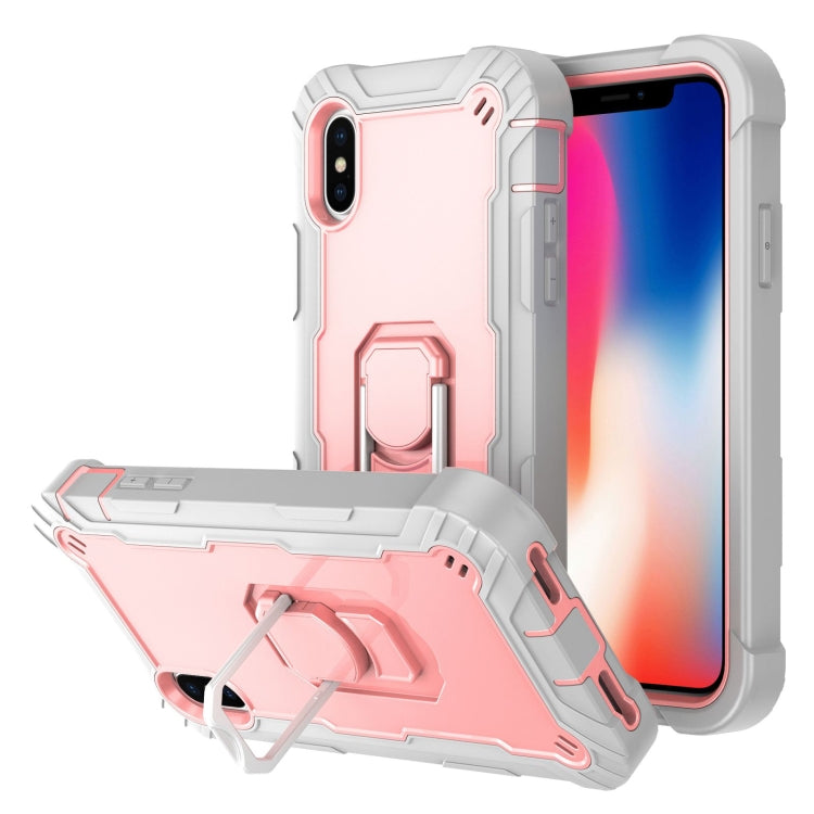 Custodia antiurto 3 strati con supporto per iPhone XS/X