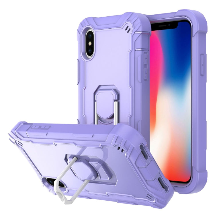 Custodia antiurto 3 strati con supporto per iPhone XS/X