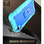 Custodia protettiva antiurto a 3 strati in PC + gomma con supporto rotante, For iPhone XR, For iPhone XS Max
