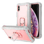 Custodia antiurto a 3 strati con supporto per iPhone XR