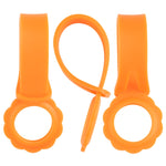 Custodia in silicone a forma di fiore con anello per AirTag