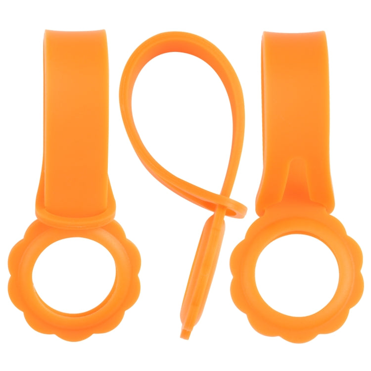 Custodia in silicone a forma di fiore con anello per AirTag