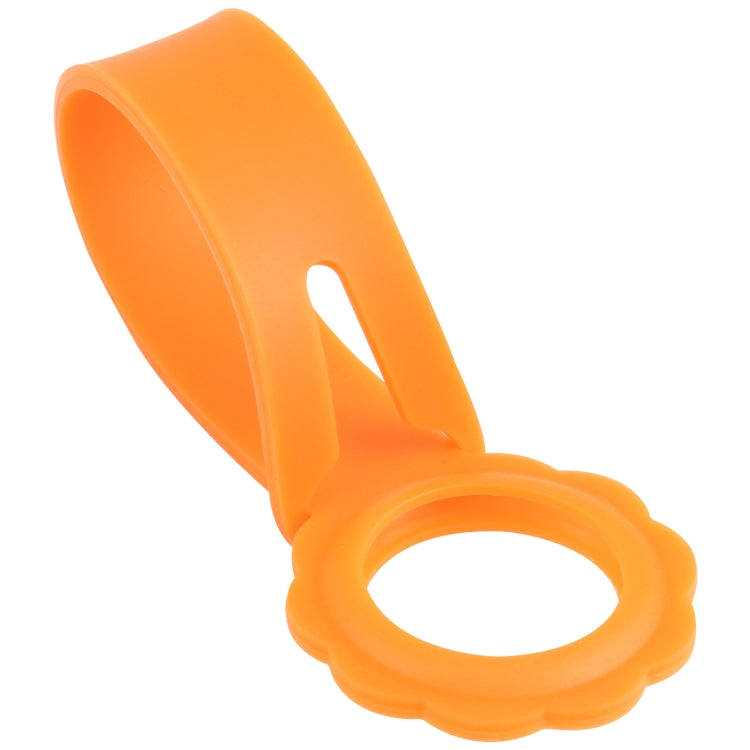 Custodia in silicone a forma di fiore con anello per AirTag
