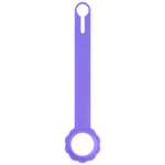 Custodia in silicone a forma di fiore con anello per AirTag