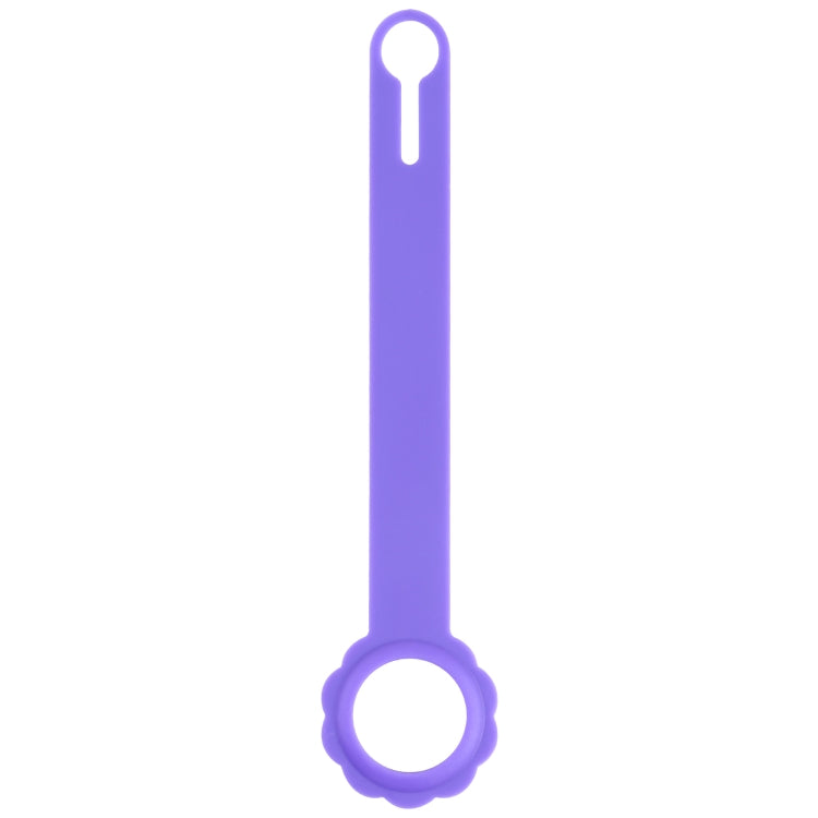 Custodia in silicone a forma di fiore con anello per AirTag