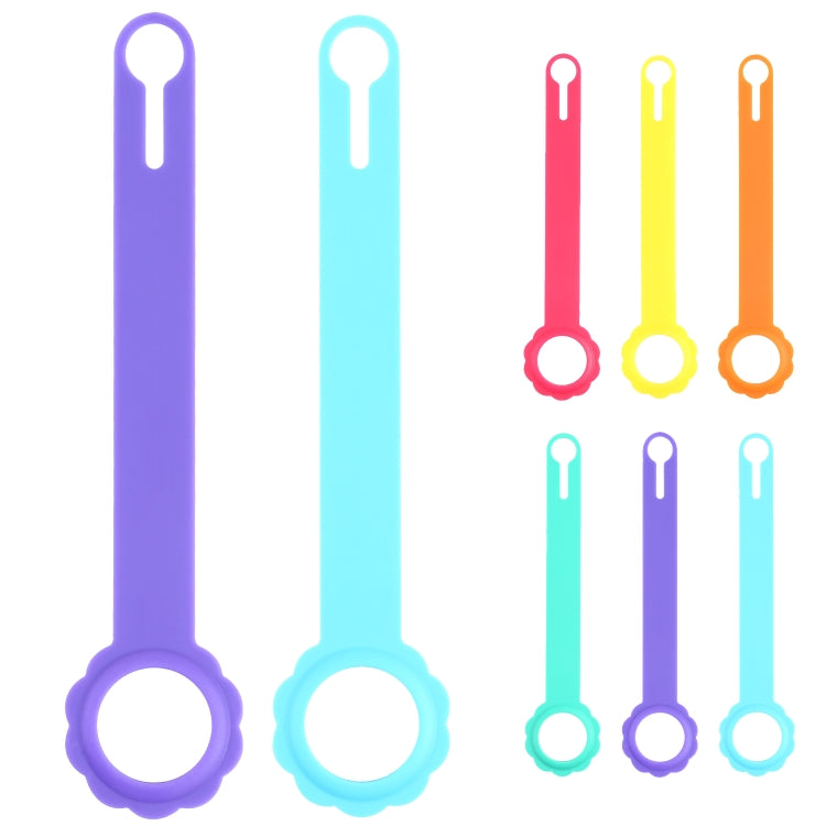 Custodia in silicone a forma di fiore con anello per AirTag