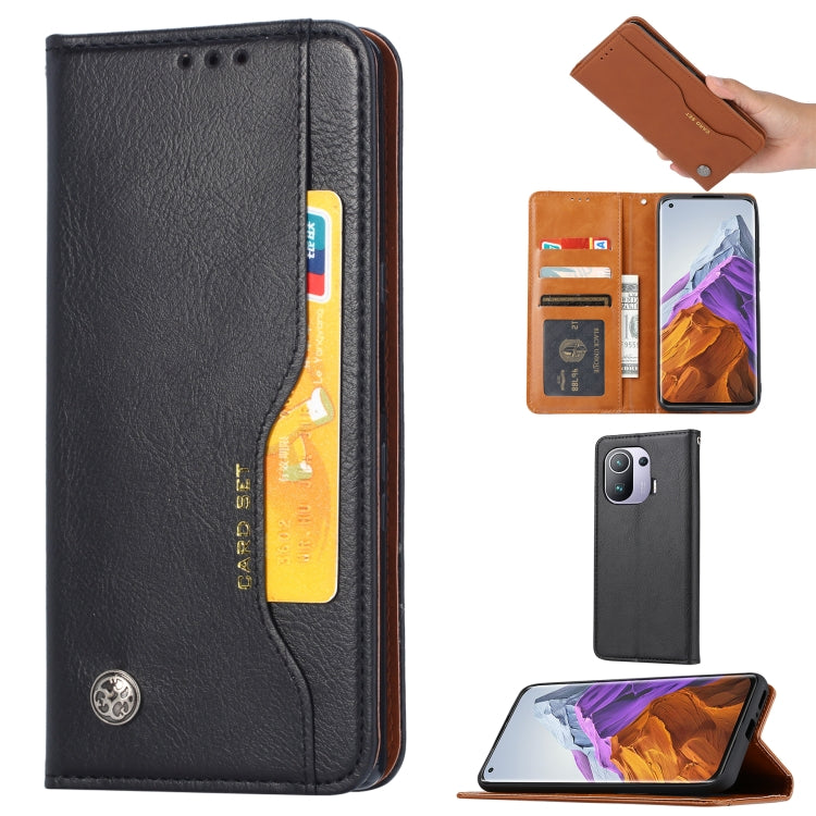 Custodia portafoglio in pelle con slot carte per smartphone