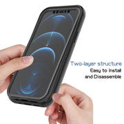 Starry Sky Solid Color Series Custodia antiurto per PC + TPU con pellicola in PET, For iPhone 12 Pro Max
