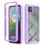 Starry Sky Solid Color Series Custodia antiurto per PC + TPU con pellicola in PET, For Motorola Moto One 5G Ace, Motorola Moto G9 Power(2021)