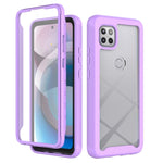 Starry Sky Solid Color Series Custodia antiurto per PC + TPU con pellicola in PET, For Motorola Moto One 5G Ace, Motorola Moto G9 Power(2021)