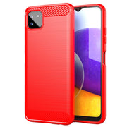 Custodia TPU in fibra di carbonio per Samsung Galaxy A22 5G