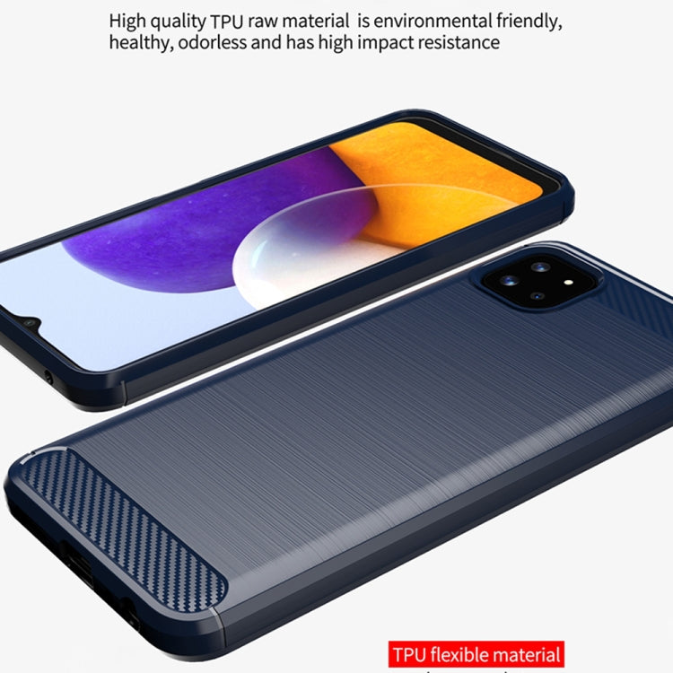 Custodia TPU fibra di carbonio per Samsung Galaxy A22 5G