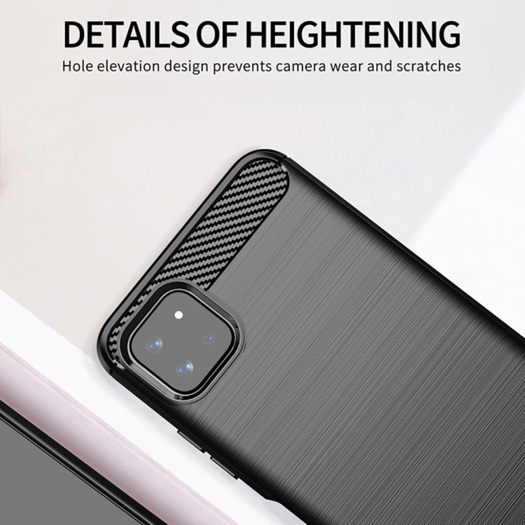 Custodia TPU fibra di carbonio per Samsung Galaxy A22 5G