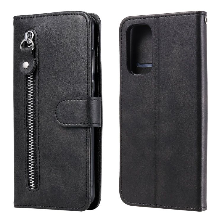 Custodia portafoglio in pelle con cerniera per smartphone