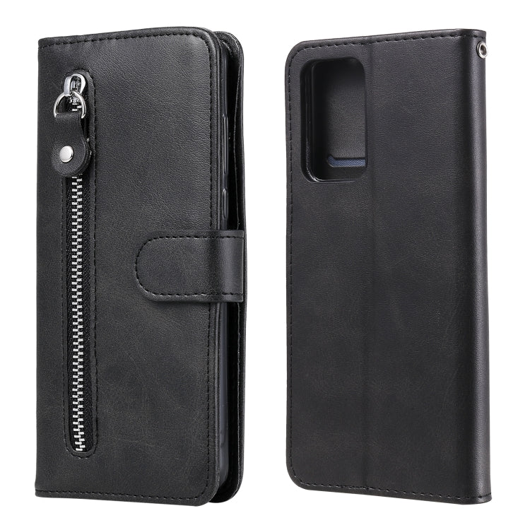 Custodia portafoglio in pelle con cerniera per smartphone