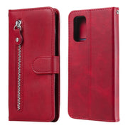 Custodia portafoglio in pelle flip con cerniera per Samsung Galax