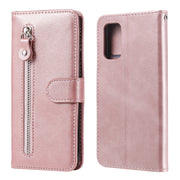 Custodia portafoglio in pelle flip con cerniera per Samsung Galax