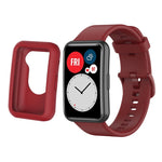Per Huawei Watch Fit custodia protettiva in silicone + kit cinturino in silicone