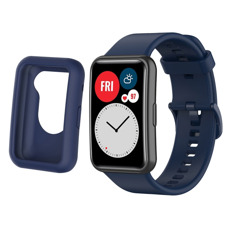 Per Huawei Watch Fit custodia protettiva in silicone + kit cinturino in silicone