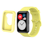 Per Huawei Watch Fit custodia protettiva in silicone + kit cinturino in silicone