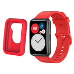 Per Huawei Watch Fit custodia protettiva in silicone + kit cinturino in silicone