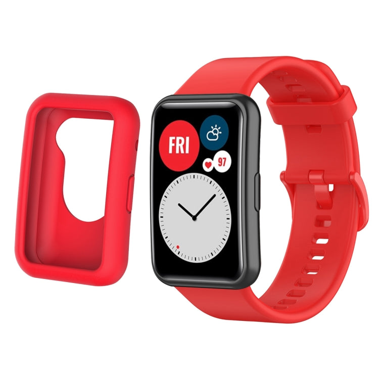 Per Huawei Watch Fit custodia protettiva in silicone + kit cinturino in silicone