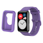 Per Huawei Watch Fit custodia protettiva in silicone + kit cinturino in silicone