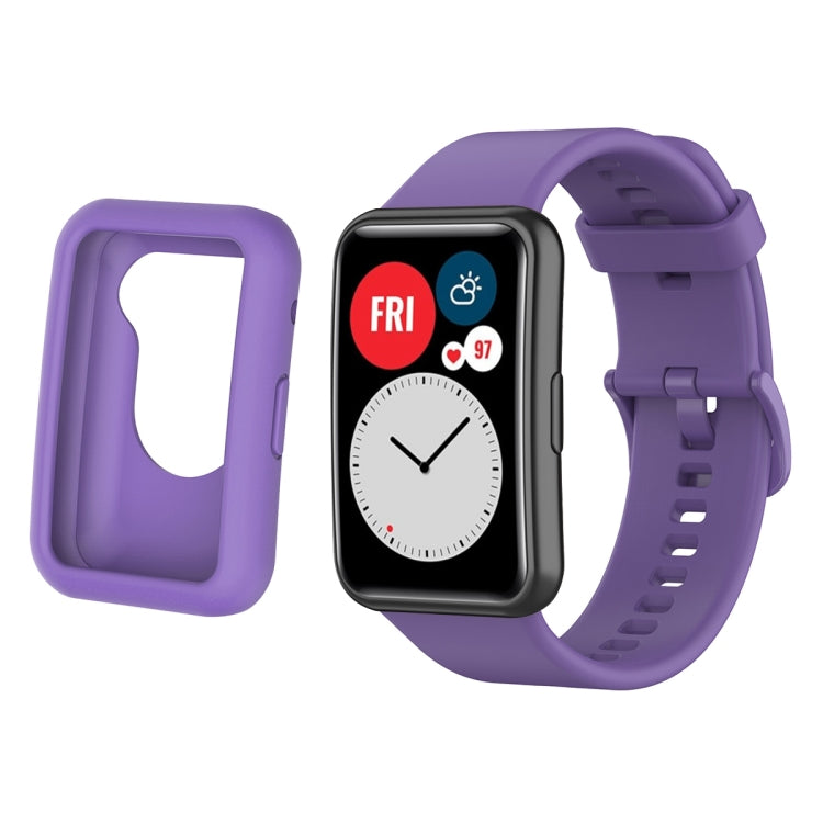 Per Huawei Watch Fit custodia protettiva in silicone + kit cinturino in silicone