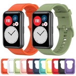 Per Huawei Watch Fit custodia protettiva in silicone + kit cinturino in silicone