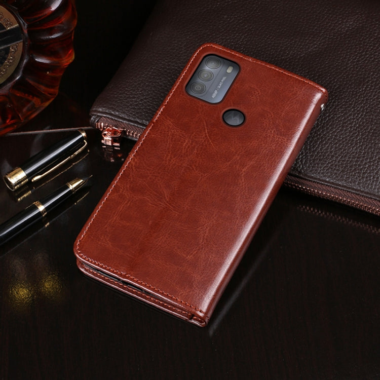idewei Custodia in pelle a vibrazione orizzontale Crazy Horse Texture con supporto e slot per carte e portafoglio, For Motorola Moto G50, For Nokia 1.4, For OPPO A53s 5G