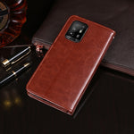 idewei Custodia in pelle a vibrazione orizzontale Crazy Horse Texture con supporto e slot per carte e portafoglio, For OPPO A94 5G, For OPPO A95 5G, For OPPO Realme 8 5G
