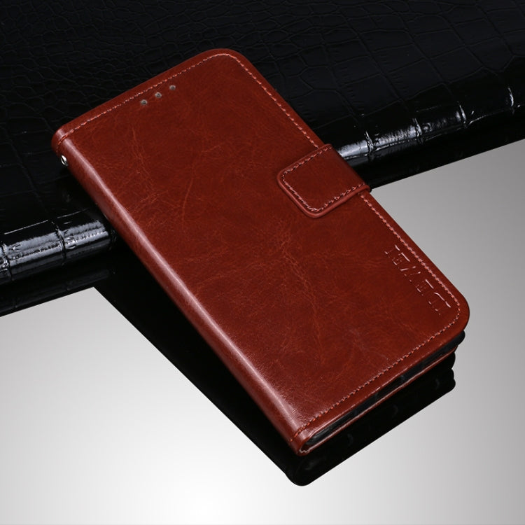 idewei Custodia in pelle a vibrazione orizzontale Crazy Horse Texture con supporto e slot per carte e portafoglio, For OPPO A94 5G, For OPPO A95 5G, For OPPO Realme 8 5G