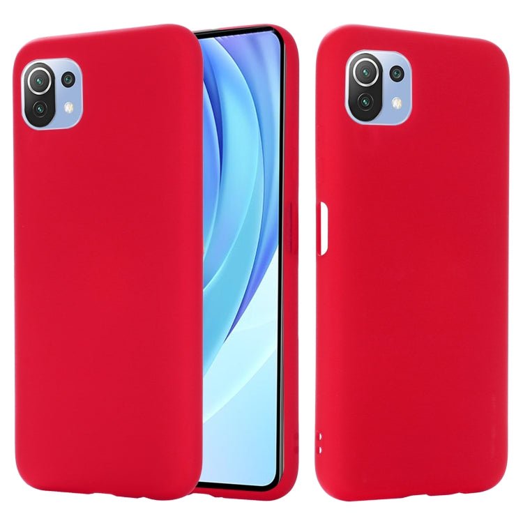Custodia in silicone liquido per Xiaomi Mi 11 Lite