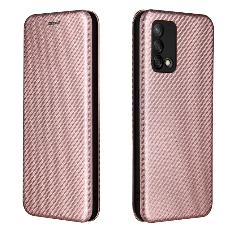 Struttura in fibra di carbonio Flip orizzontale magnetico Custodia in pelle TPU + PC + PU con slot per schede, For OPPO F19 / A74 4G, For Blackview A70 (2021)