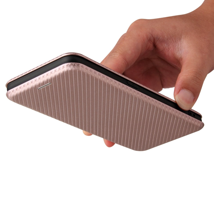 Struttura in fibra di carbonio Flip orizzontale magnetico Custodia in pelle TPU + PC + PU con slot per schede, For OPPO F19 / A74 4G, For Blackview A70 (2021)